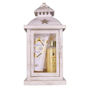 Set de baie felinar Accentra Winter Magic 6059995, gel de dus + sare de baie + burete de plasa