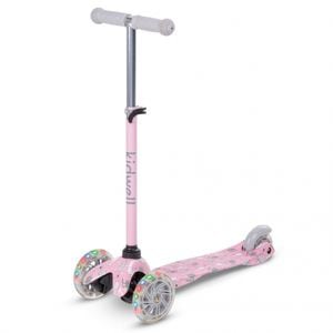 Trotineta Kidwell Uno, Cats, Cu lumini cu LED incorporate in roti, Roz