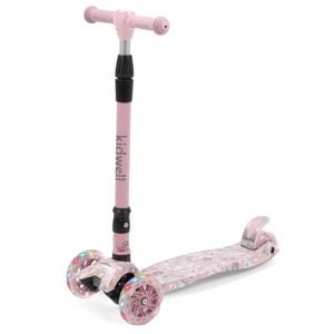 Trotineta Kidwell Vento, Unicorn, Cu lumini cu LED incorporate in roti, Roz