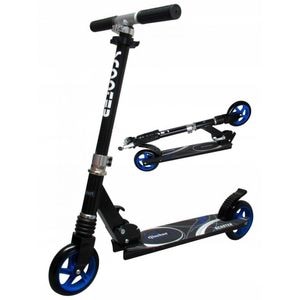 Trotineta pliabila R-Sport H7, Cu roti de 145 mm, Negru/Albastru