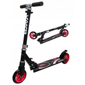 Trotineta pliabila R-Sport H7, Cu roti de 145 mm, Negru/Rosu