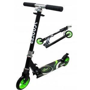 Trotineta pliabila R-Sport H7, Cu roti de 145 mm, Negru/Verde