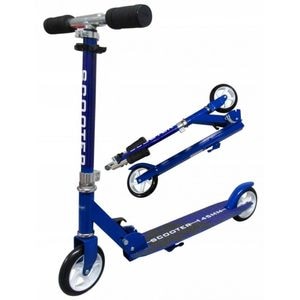 Trotineta pliabila R-Sport H6, Cu ghidon reglabil pe 4 nivele, Albastru
