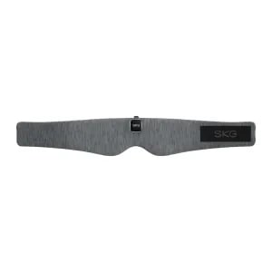 Masca Profesionala pentru Somn SKG RESTore PRO ZERO Presiune/ZERO Lumina, Noise Sound, Melodii Ambientale, Sunet Stereo, Autonomie 10h/Reincarcabil, Reglabil, Portabil, Shadow Grey
