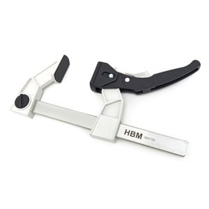 Menghina HBM, de mana, clema fixare rapida, 150mm, 200kg, Gri, Otel