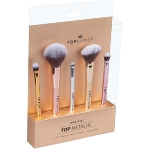 Set pensule machiaj Top Choice 38303, 5 bucati