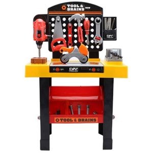 Banc de lucru Ecotoys, Tool&Brains HC121811 DIY, Dimensiuni 75 x 49 x 26 cm