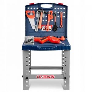 Atelier de lucru Ricokids, 772400, 2 in 1, Cu unelte, Pentru copii, Albastru