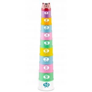 Jucarie pentru baie Ricokids, RK-752, In forma de turn cu cifre, 10 luni+