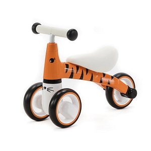 Bicicleta de echilibru cu 3 roti Adamex Animals, testata EN71, +12 luni, Tiger