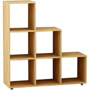 Etajera triunghiulara de podea Ben 33, 90x30x92.5 cm, Stejar Kraft
