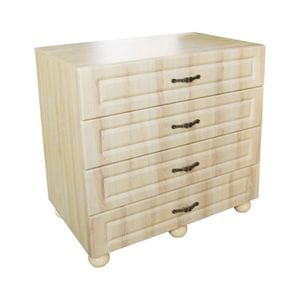 Comoda Dynasty Sonoma, 4 sertare, 58 x 58 x 88 cm, Crem
