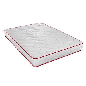 Saltea pat Bedora Combo Zadiel, ortopedica, 140 x 190 x 15 cm, spuma poliuretanica, 2 persoane, trei straturi de Green Form HD,  duritate medie spre tare