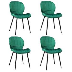 Set 4 Scaune Topaz,  86 x 50 x 39 cm, Verde