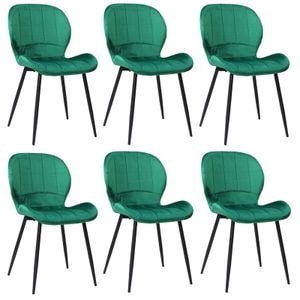 Set 6 Scaune Topaz,  86 x 50 x 39 cm, Verde