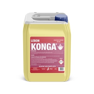Detartrant Konga, Parfumat, Pentru depuneri de piatra, 10L, Uz profesional, Cu dilutie 1:10