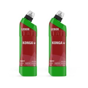 Set Detergent Konga, Dezinfectant profesional, Pentru spatii sanitare, Cu aviz sanitar, 2 x 750ml