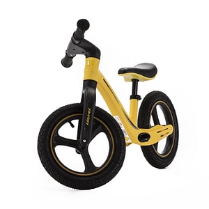 Bicicleta de echilibru fara pedale Adamex Rocket, roti de cauciuc 12 inch, sa reglabila, +3 ani, omologata EN71, Yellow Wee