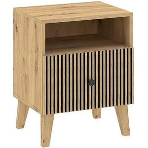 Noptiera Sani BERLIN 1S, 47 x 42 x 58 cm, Stejar Artisan
