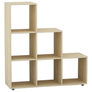Etajera Triunghiulara de podea Ben 33, 90x30x92.5 cm, Stejar sonoma