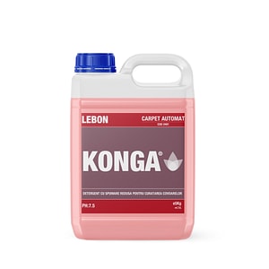 Detergent Profesional Konga, Concentrat, Cu spumare redusa pentru covoare, mochete si tapiterii, 5000 ml, Parfum Flori de Munte