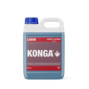 Detergent Profesional Konga, Concentrat, Cu spumare redusa, Pentru covoare, mochete si tapiterii, 5 l, Parfum Floral