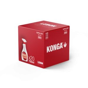 Set Dezinfectant Konga, Hidroalcoolic, Pentru suprafete, 20 x 750ml, Cu pulverizator