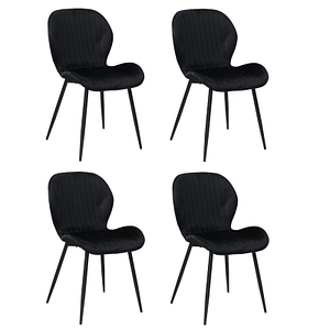 Set 4 Scaune Opal, Negru