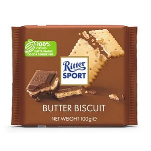 Ciocolata cu biscuiti intregi Ritter Sport, 100 g