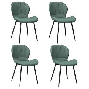 Set 4 Scaune, Piele Ecologica, Topaz, Verde Fistic