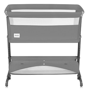 Patut co-sleeper Lionelo Thomi Plus, 5 in 1, multifunctional, pana la 9 kg ca patut, inaltime reglabila in 7 pozitii, 0-4 ani, cu 2 saltele, Gri