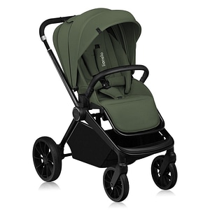 Carucior 2 in 1 Lionelo, Mika Plus, Cadru din aluminiu, Cu landou, Salteluta, Reversibil, Cu ventilatie 3D, Cu accesorii, Pana la 22 kg, Conform cu EN1888-1 EN1888-2, EN1466, Verde