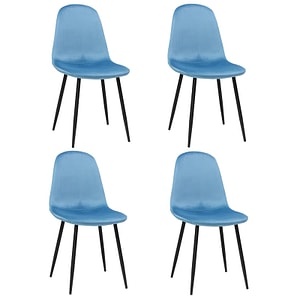 Set 4 Scaune Rya, Albastru Deschis
