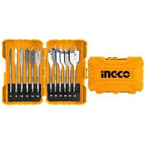 Set burghie plate INGCO, tip fluture, 6-32mm, 12 piese