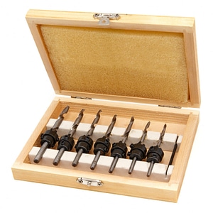 Set burghie Hbm machines, pentru lemn, 8 piese, M2