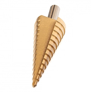 Burghiu foraj in trepte Hbm machines, hss tin 6 - 39mm
