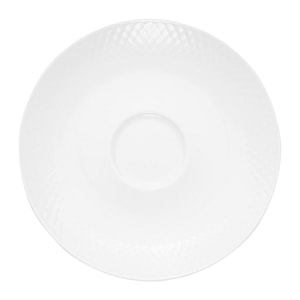 Farfurioara suport ceasca AMBITION Sonia, 15.5cm, portelan, alb