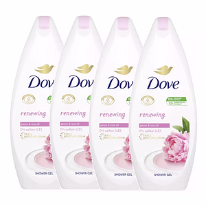Gel de dus hidratant Dove Rigenerante, 4 buc x 600 ml