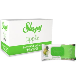 Servetele umede Sleepy cu extract de mar, 12 pachete x 120, 1440 buc