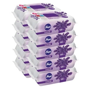 Servetele umede Sleepy cu extract de lavanda, 10 pachete x 120, 1200 buc