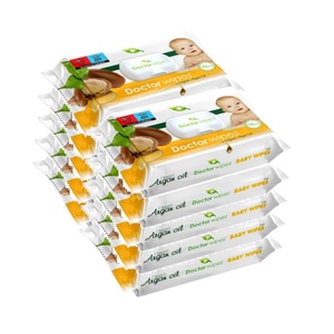 Servetele umede Doctor Wipes cu ulei de argan, 10 pachete x 72, 720 buc