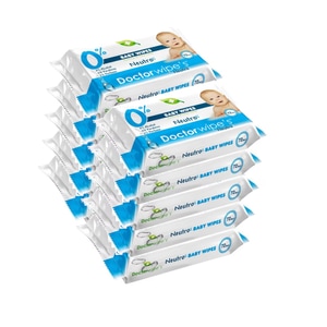 Servetele umede Doctor Wipes Neutro, 10 pachete x 72, 720 buc