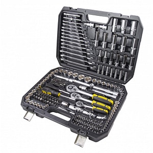 Trusa tubulare Topmaster, 1/4 si 1/2, Crom Vanadiu, antrenor clichet, 82 piese