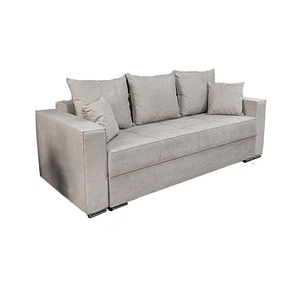 Canapea Extensibila Claudia Memory Max Nice Velvet 2, 230 x 110 x 85 cm, bej deschis
