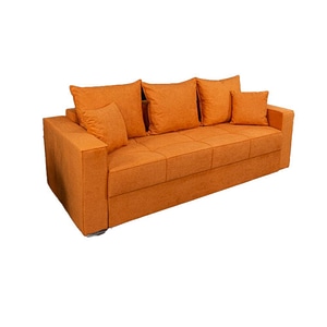 Canapea Extensibila Claudia Memory Max Nice Velvet 12, 230 x 110 x 85 cm, portocaliu