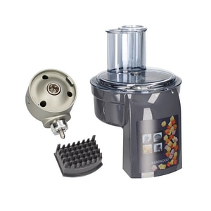 Accesoriu complet taiere in cuburi, discuri din inox, pentru robot de bucatarie KENWOOD Chef, Chef XL, Baker, Patissier, plastic, gri, AW20010009