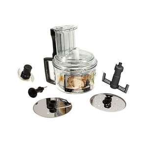 Set complet de accesorii de inlocuire, contine recipient, cutit si discuri de feliere pentru robot de bucatarie MAGIMIX Seria 4000, plastic, transparent, 17601