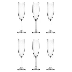 Set pahare sampanie Pasabahce Sidera, 6 piese, 220 ml
