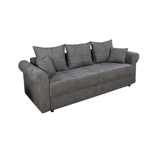 Canapea Elsa Memory Mini Lemon 25, 230 x 96 x 75 cm, gri inchis