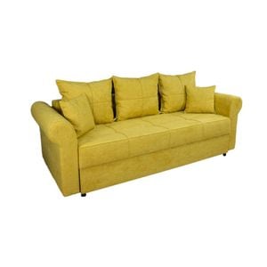 Canapea Extensibila Elsa Memory Mini Lemon 43, 230 x 96 x 75 cm, mustar